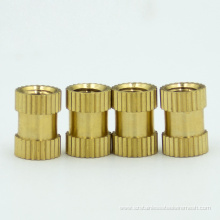 straight knurled brass insert